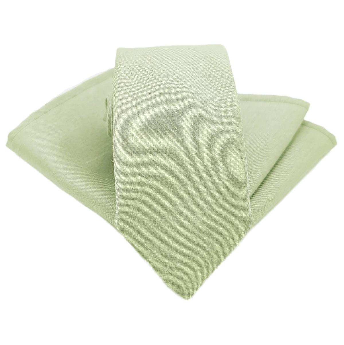 Mint Shantung Pocket Square