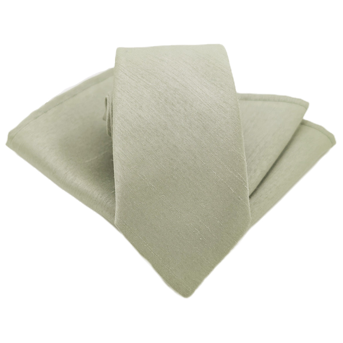 Light Sage Shantung Pocket Square