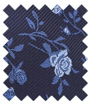 Navy & Sky Roses Wedding Swatch