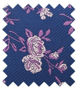 Navy & Pink Roses Wedding Swatch