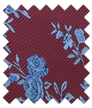 Burgundy & Blue Roses Wedding Swatch