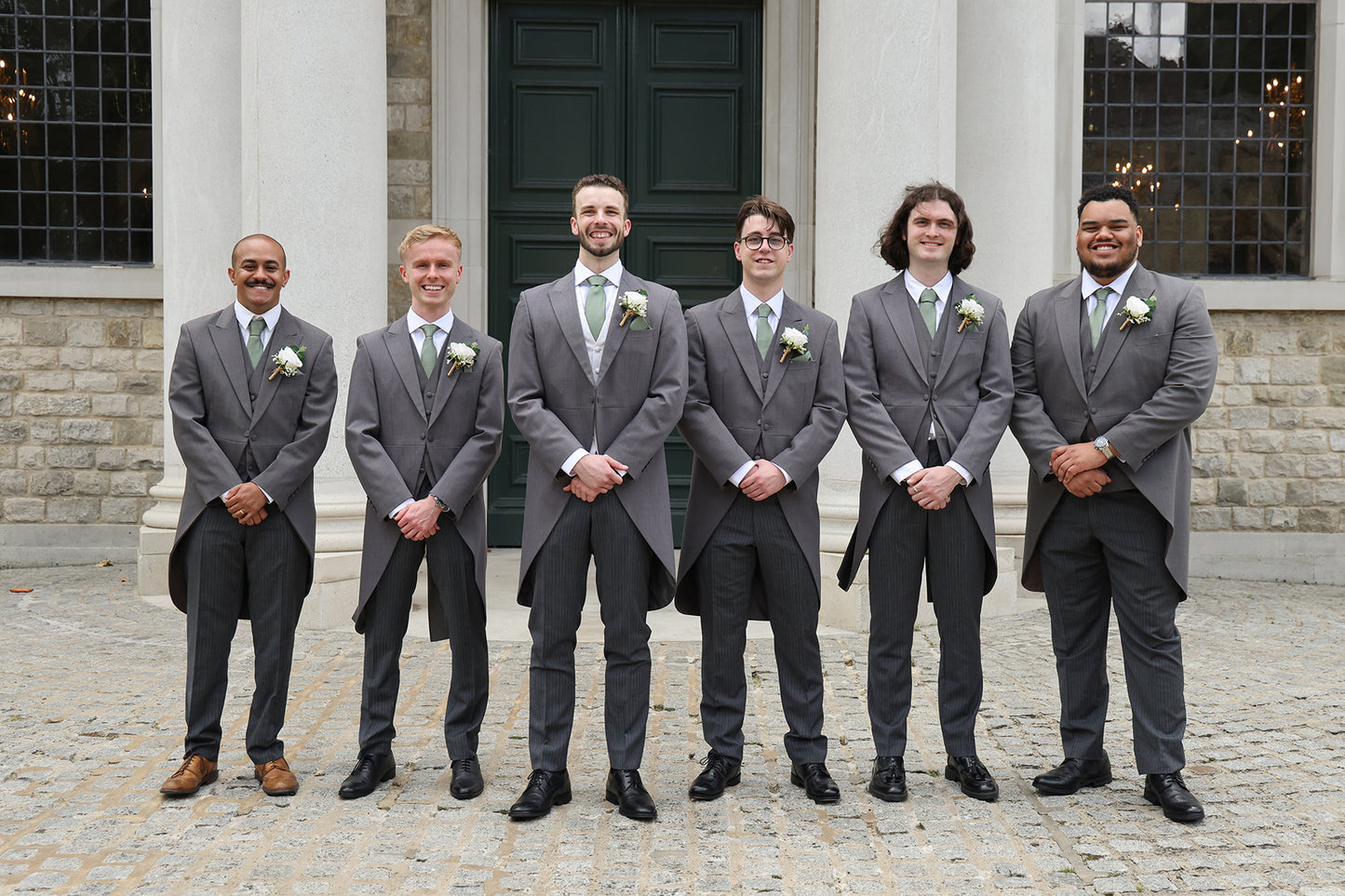 Dark Sage Textured Wedding Tie