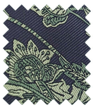 Navy & Sage Flowers Wedding Swatch