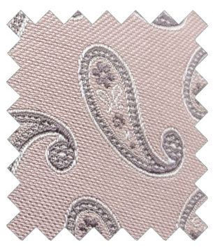 Pink Paisley Silk Wedding Swatch