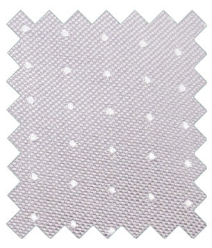 Dotty Silver Silk Wedding Swatch