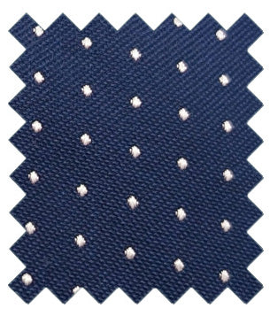 Dotty Navy Silk Wedding Swatch