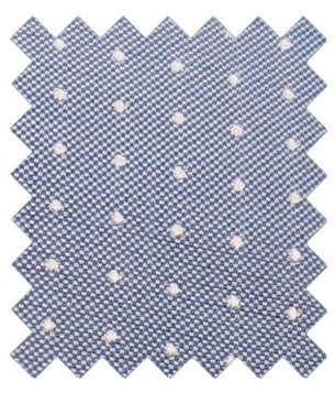 Dotty Blue Silk Wedding Swatch