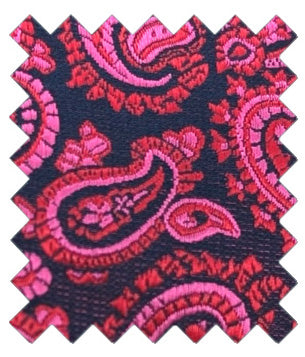 Raspberry Paisley Wedding Swatch