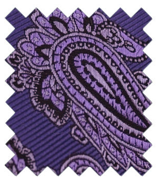 Purple Paisley Wedding Swatch