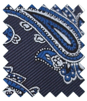 Navy Paisley Wedding Swatch