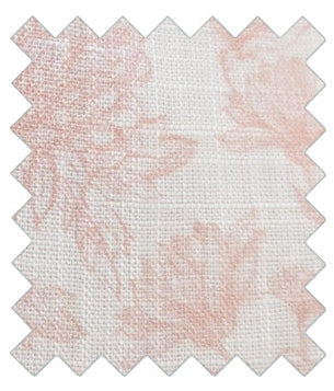 Pink Floral Linen Wedding Swatch