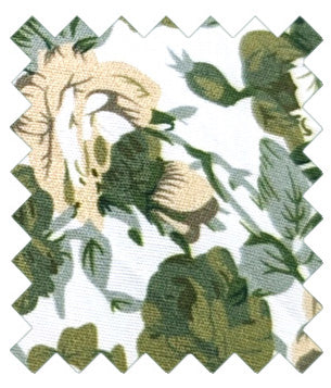 Sage Blossom Cotton Wedding Swatch