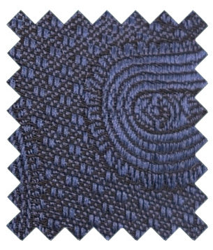 Sapphire Blue Paisley Wedding Swatch