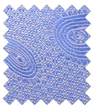 Dark Cornflower Paisley Wedding Swatch