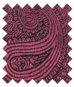 Berry Paisley Wedding Swatch