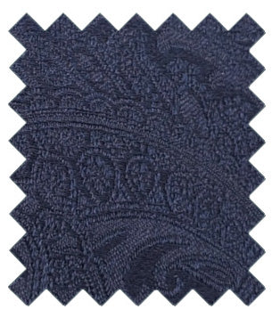 Midnight Paisley Silk Wedding Swatch