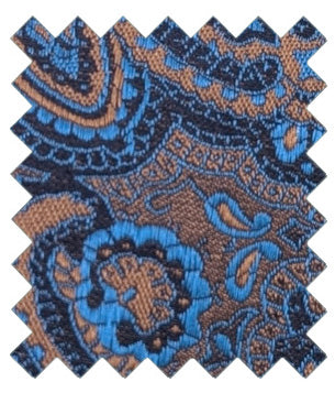 Royal Blue Antique Paisley Wedding Swatch