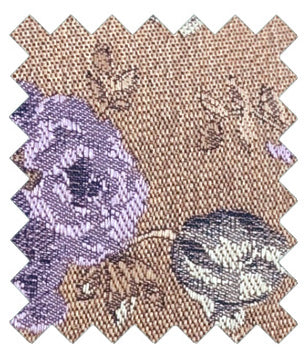 Beige & Purple Vintage Floral Wedding Swatch