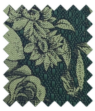 Green Vintage Floral Wedding Swatch