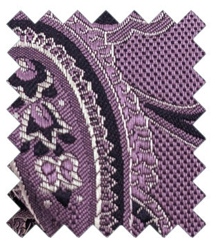 Purple Floral Paisley Wedding Swatch