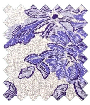 Purple Floral Silk Wedding Swatch