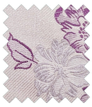 Lilac Floral Silk Wedding Swatch