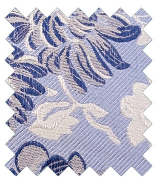 Sky Floral Silk Wedding Swatch