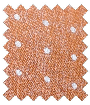 Pale Orange Dots Silk Wedding Swatch