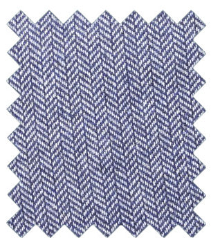 Jude Blue Herringbone Suit Swatch