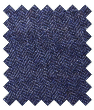 Jude Navy Herringbone Wedding Suit Swatch