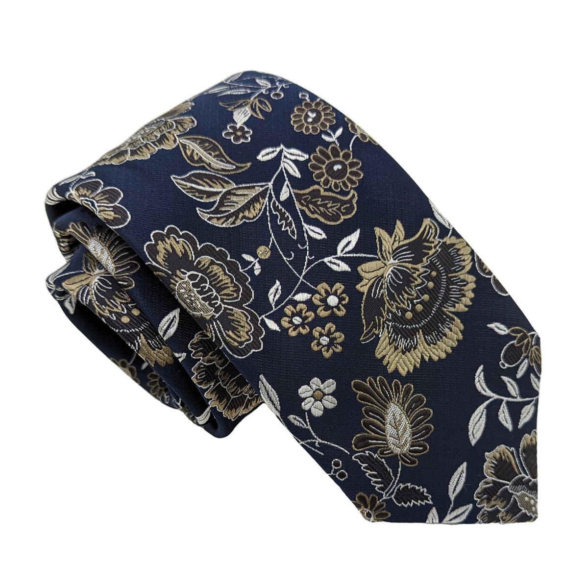 Beige Blossom Wedding Tie - Wedding Tie - Regular - Swagger & Swoon