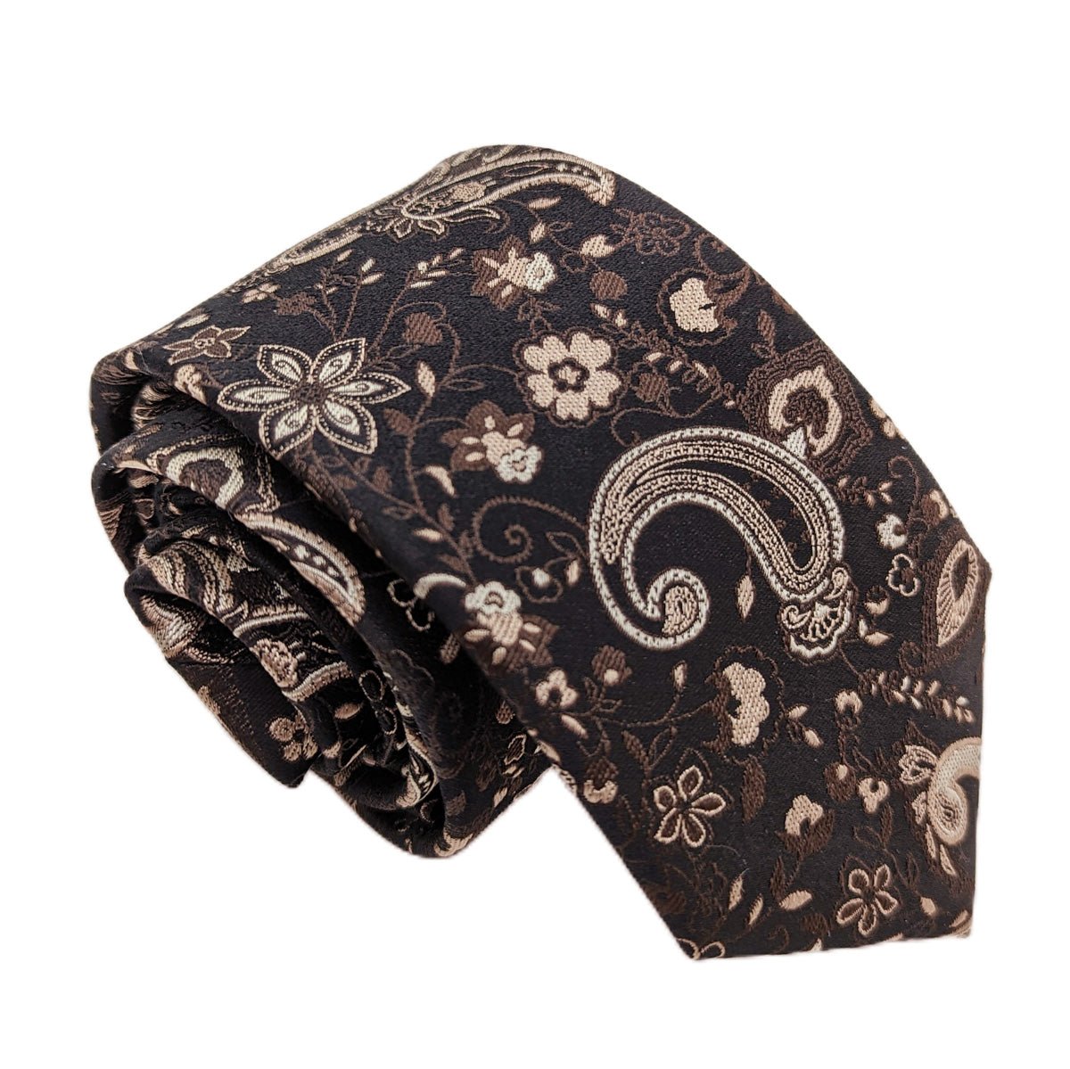 Beige Floral Paisley Silk Wedding Swatch - Swatch - - Swagger & Swoon