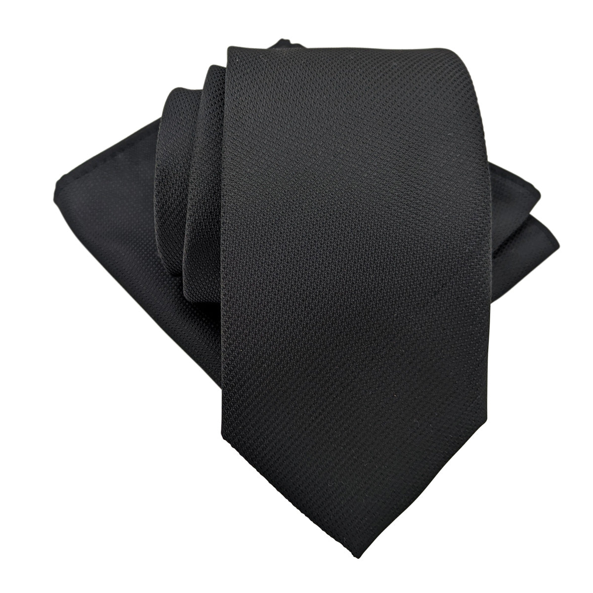 Black Textured Pocket Square - Wedding Pocket Square - - Swagger & Swoon