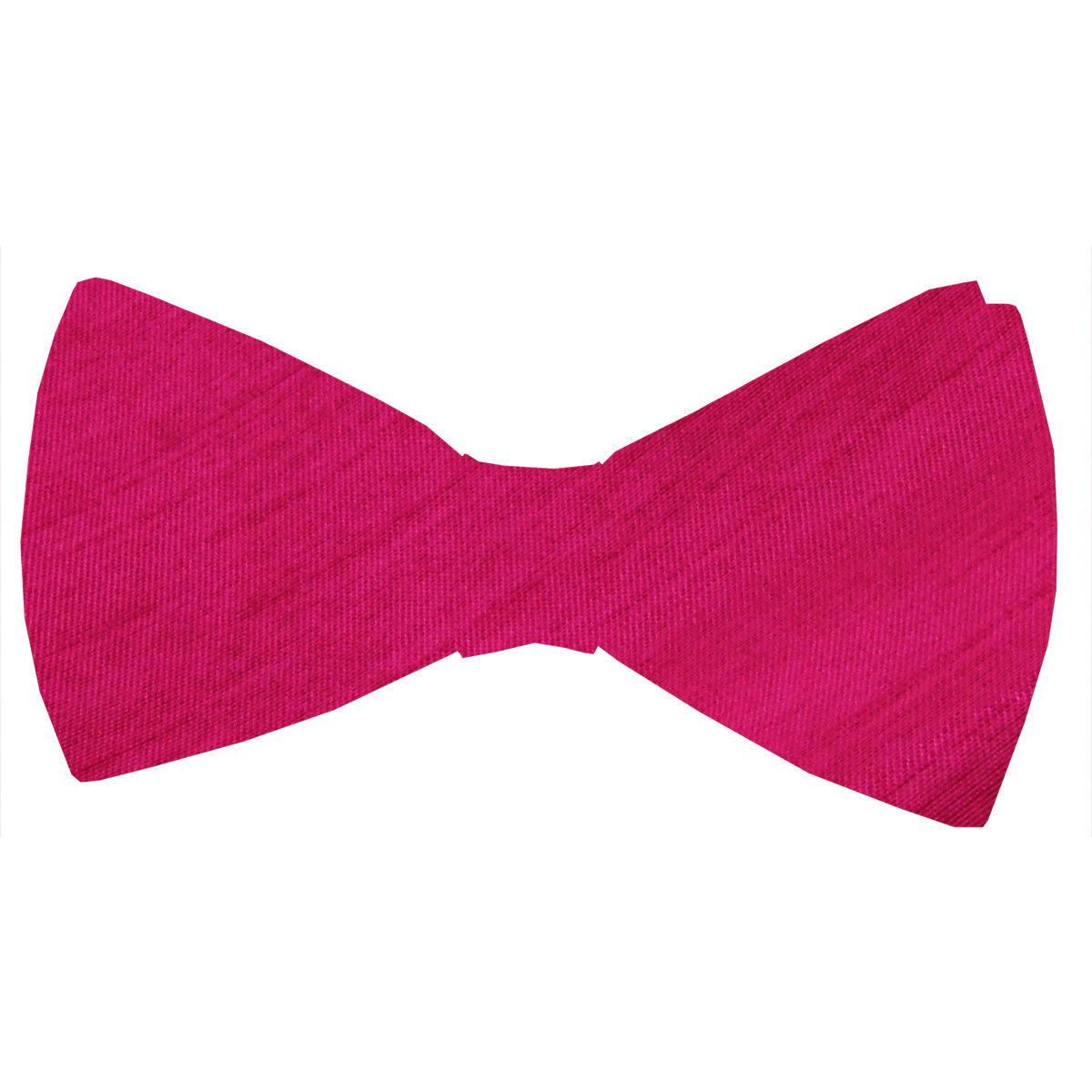 Fuchsia Shantung Bow Tie