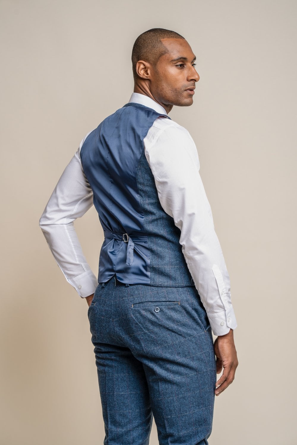 Mens blue clearance waistcoats