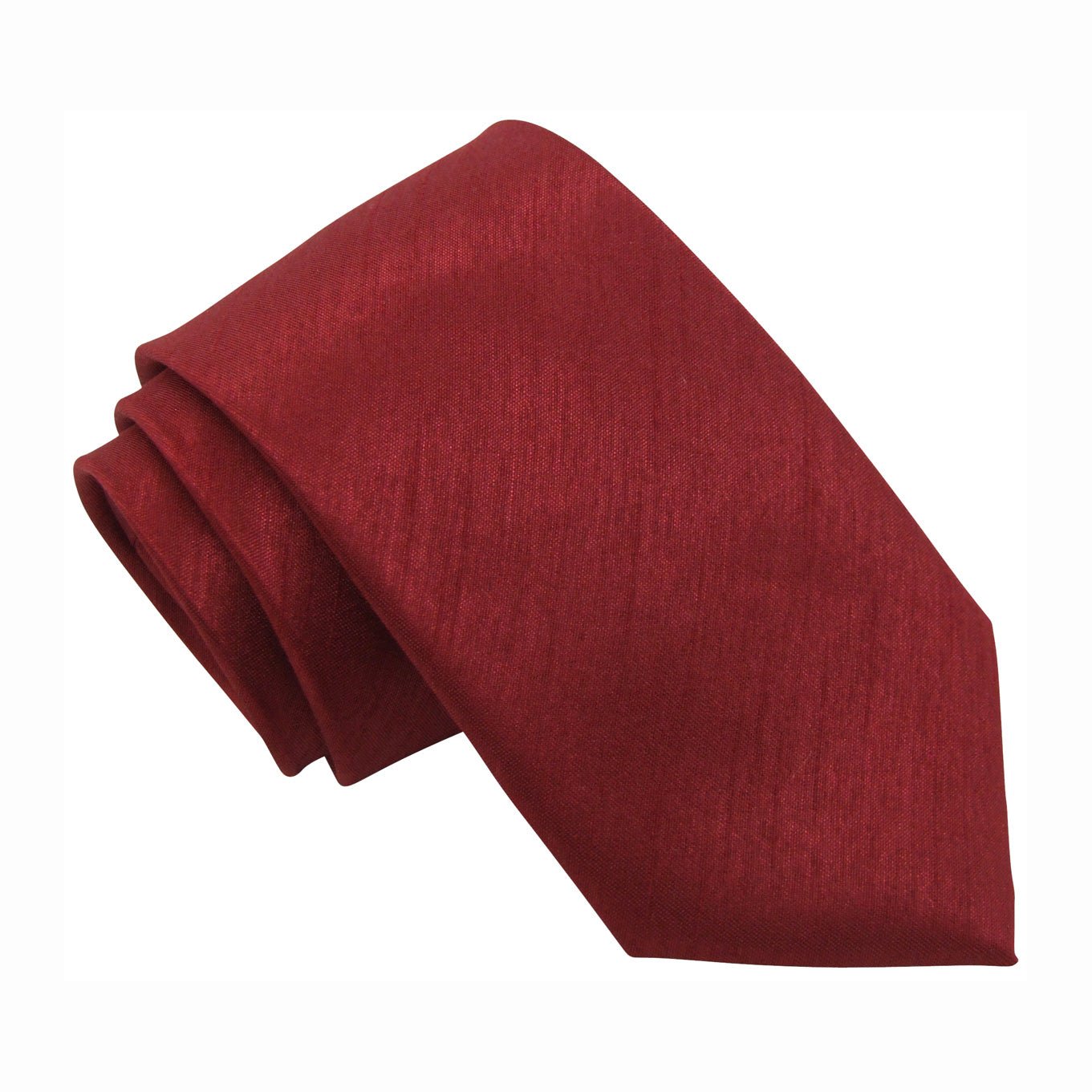 Crimson Shantung Wedding Ties - Wedding Tie - Regular - Swagger & Swoon