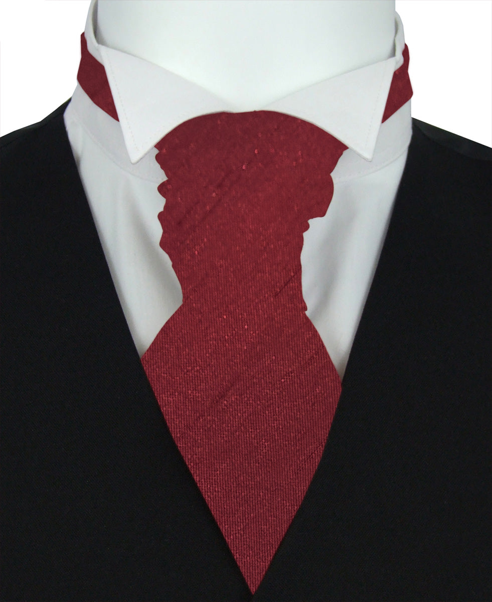 Maroon Shantung Wedding Cravat