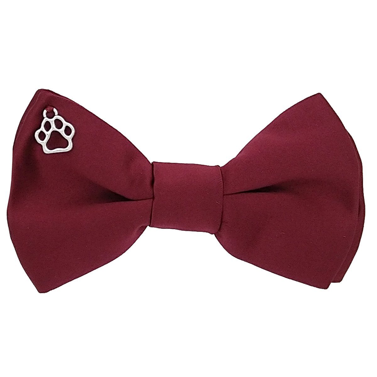 Burgundy dog online bow tie