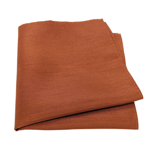 Russet Shantung Pocket Square