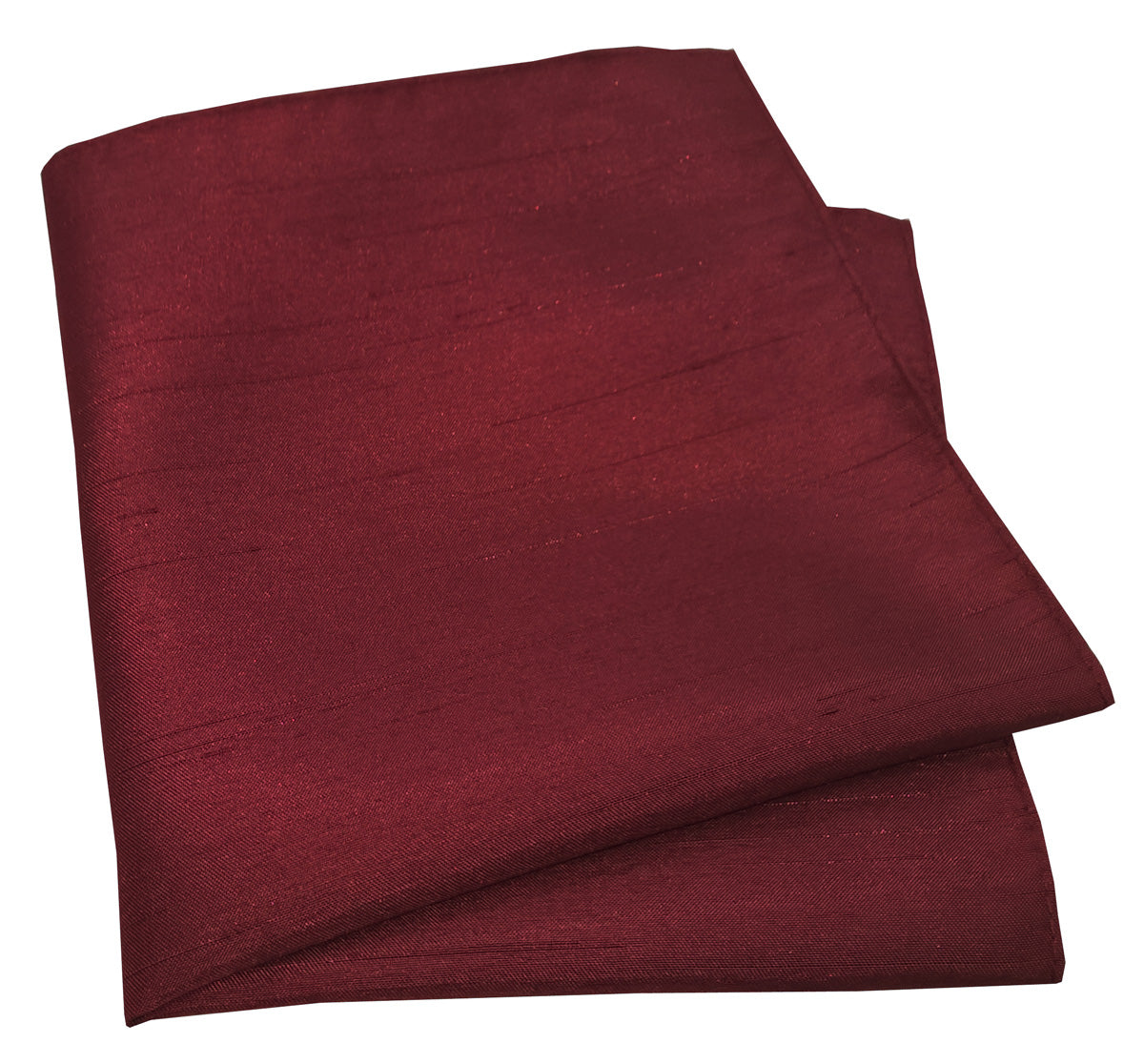 Maroon Shantung Pocket Square