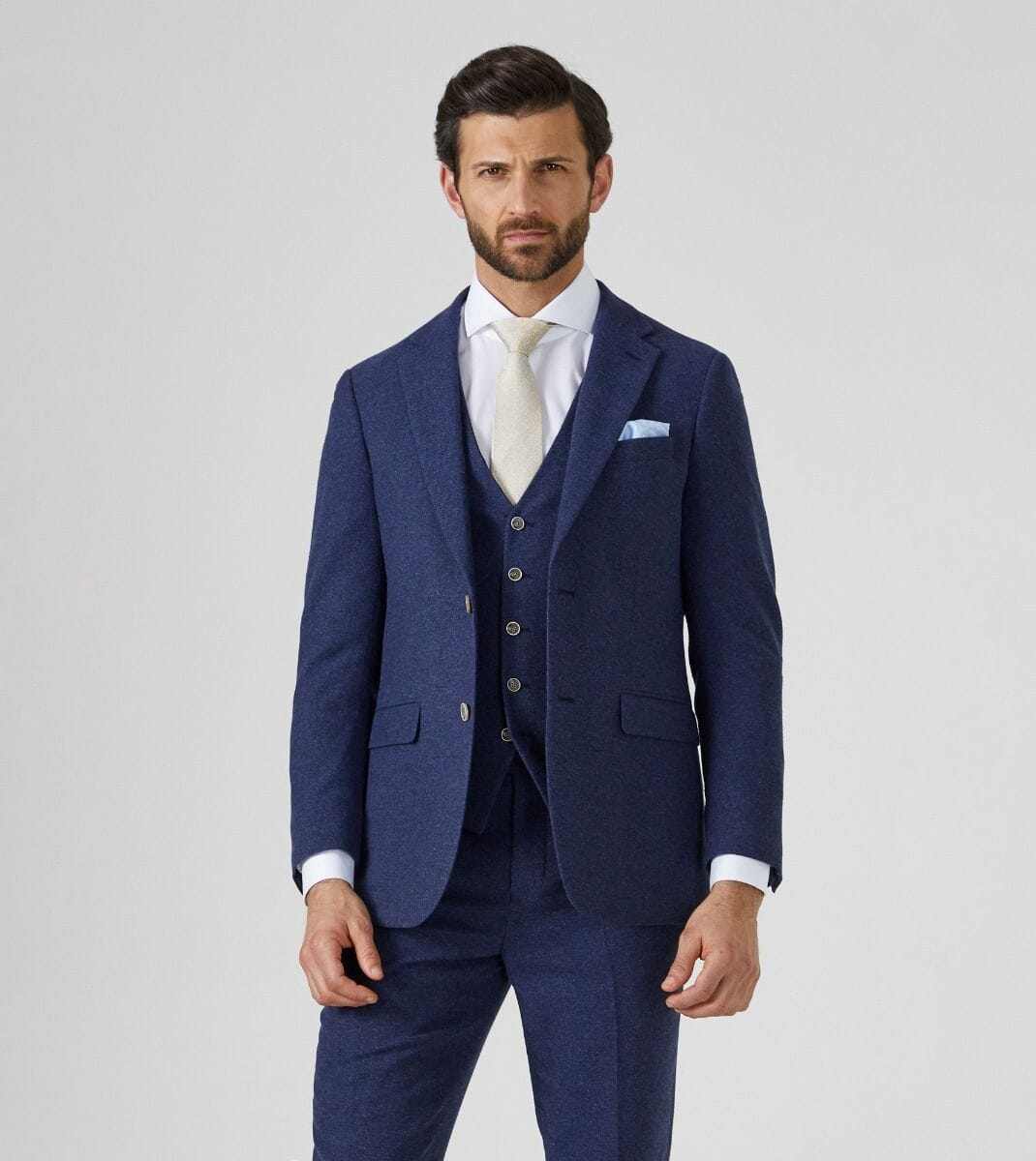 Jude Navy Herringbone Jacket - Blazers & Jackets - 34R - THREADPEPPER