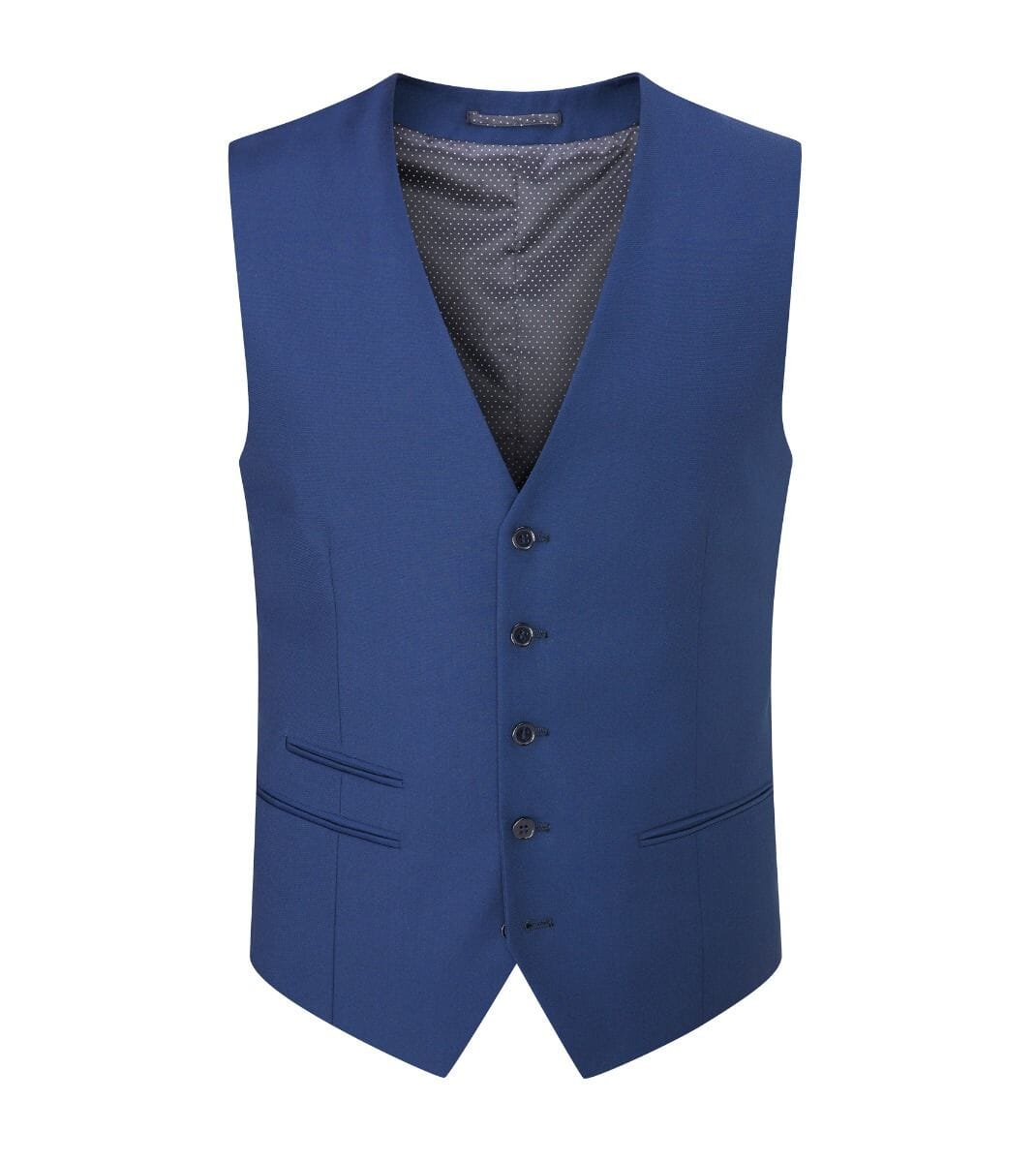 Kennedy Royal Blue Waistcoat - DUE 26/8/23 - Waistcoats - - THREADPEPPER