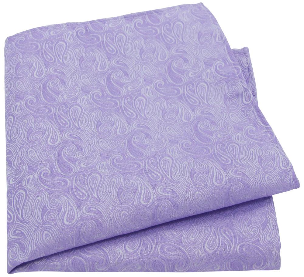 Lilac Paisley Pocket Square - Wedding