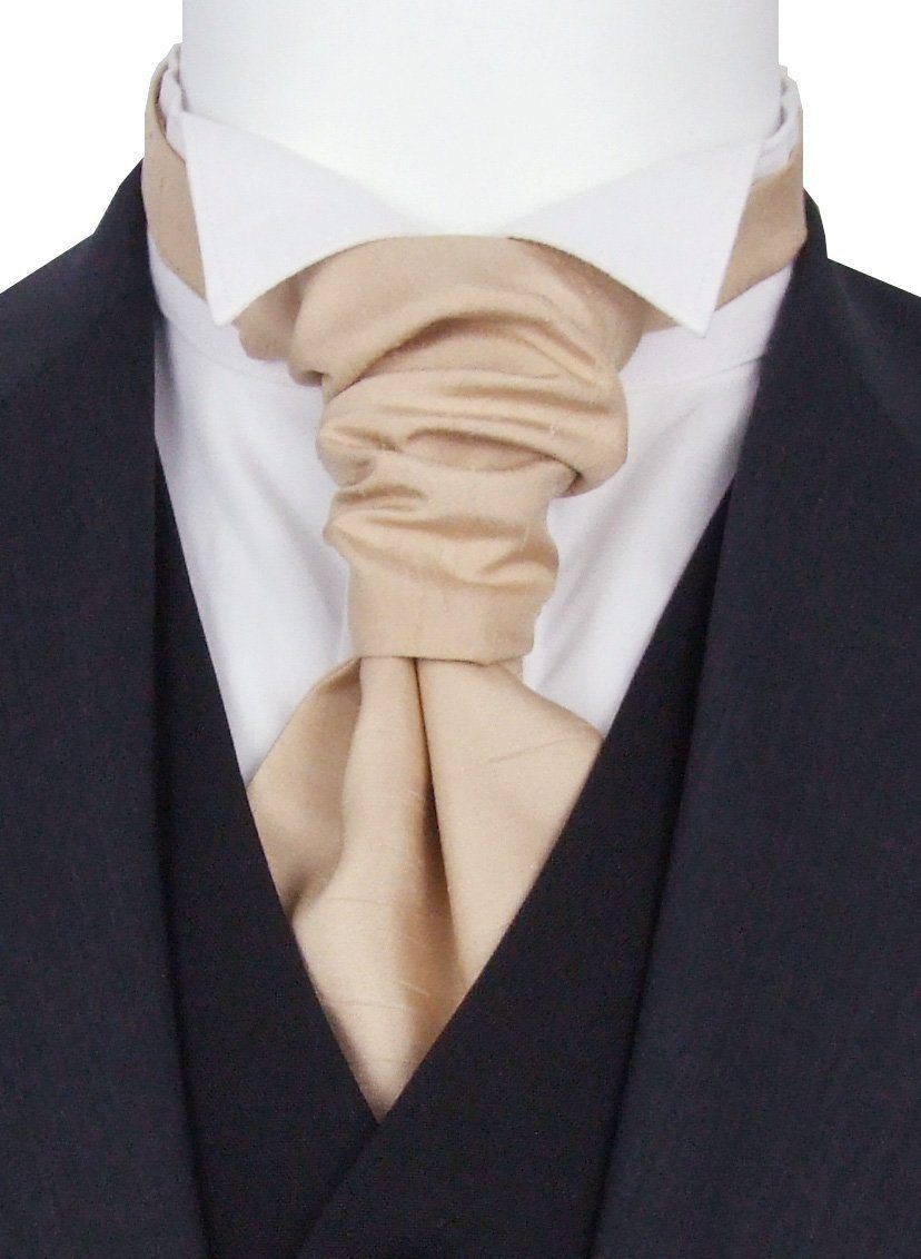 Parchment Shantung Boys Pre-Tied Wedding Cravat - Wedding