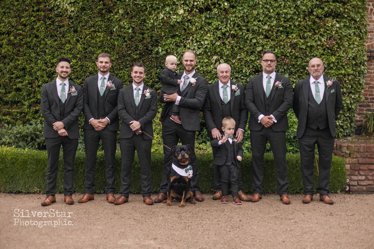 Groomsmen Sage popular pocket square