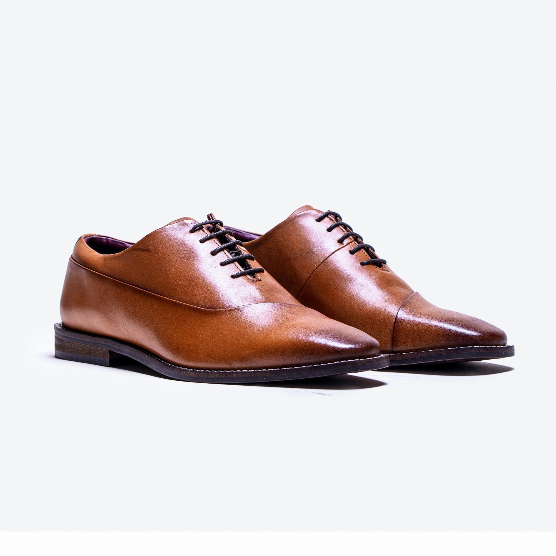Plain Smart Tan Shoes Men s Formal Footwear Tan Leather Shoes Swagger Swoon