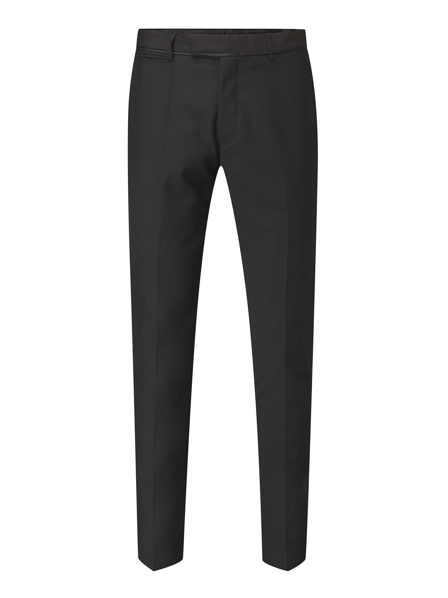 Sinatra Black Tuxedo Trousers - Trousers - - THREADPEPPER