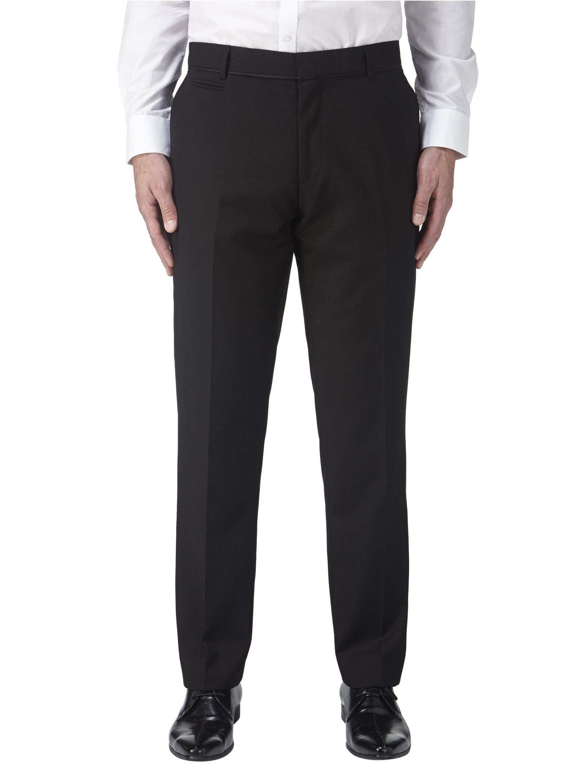 Sinatra Black Tuxedo Trousers - Trousers - 30R - THREADPEPPER