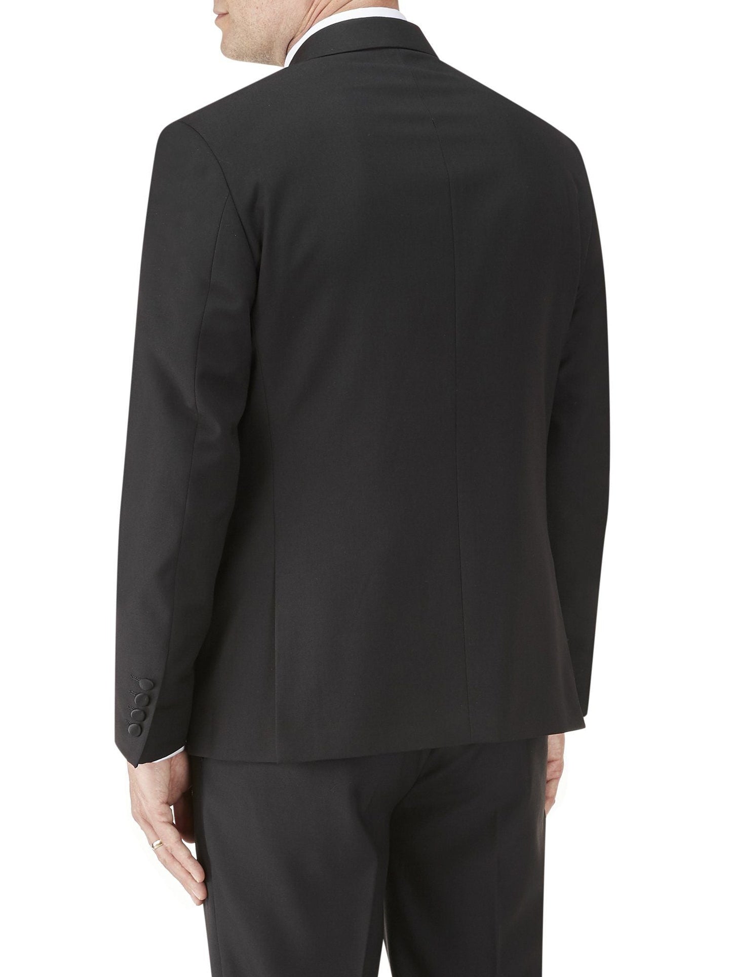 Sinatra Double Breasted Black Dinner Jacket - DUE 4/9/23 - Blazers & Jackets - - THREADPEPPER